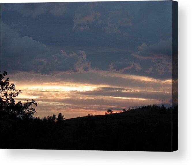  Acrylic Print featuring the photograph Writing in the Sky by William McCoy