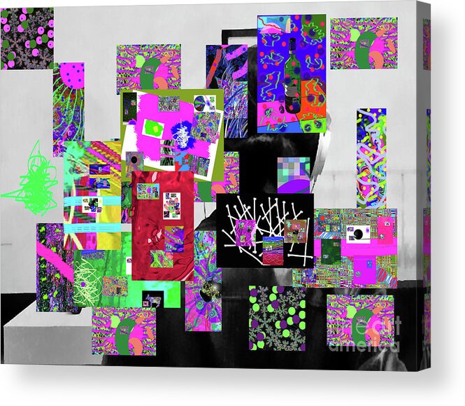 Walter Paul Bebirian Acrylic Print featuring the digital art 1-13-2016dabcdefghijklmnopqrtuvwxyzabcdefgh by Walter Paul Bebirian