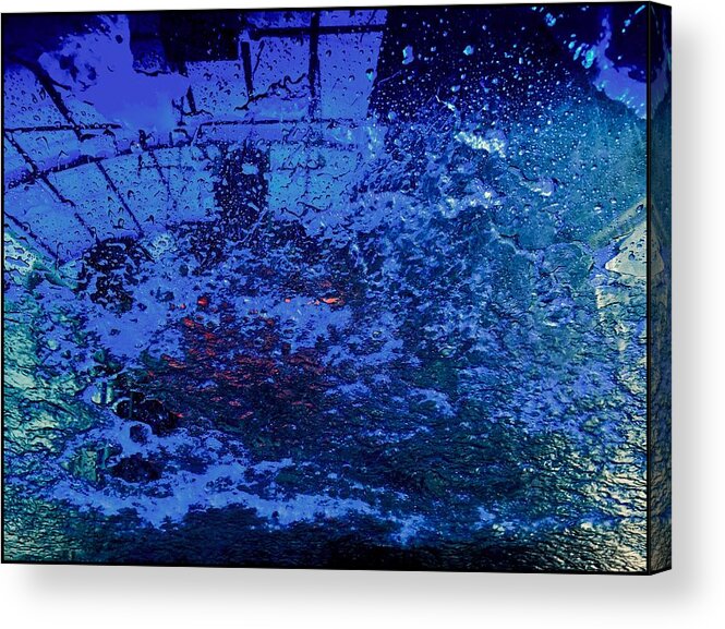 Car Wash Acrylic Print featuring the photograph At the Carwash 12 by Marlene Burns