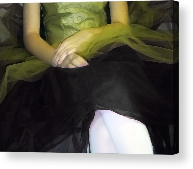 Abstract Acrylic Print featuring the photograph Ballerina Lap 2 #1 by Angelina Tamez