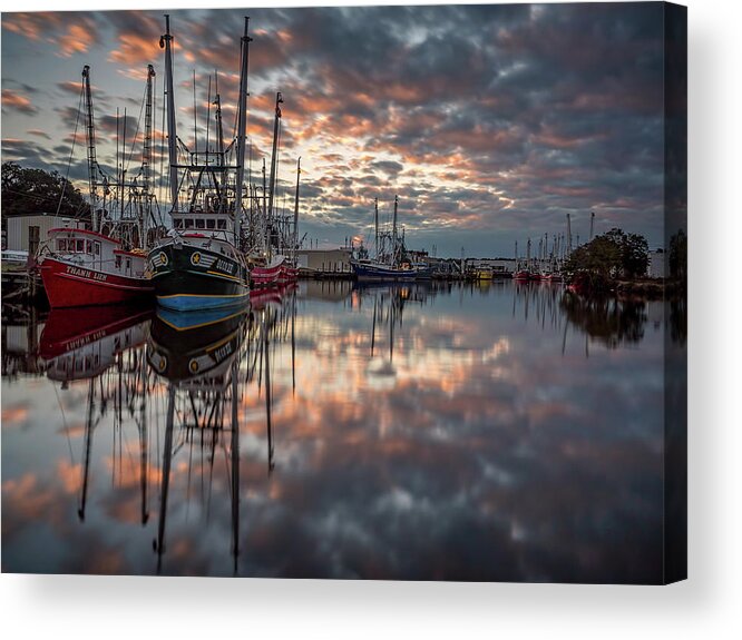Sunset Acrylic Print featuring the photograph Bayou Sunset #1 by Brad Boland