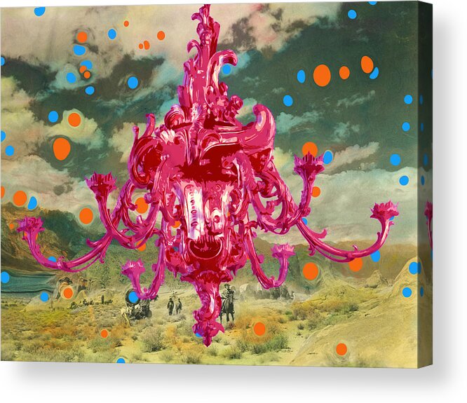 Landscape Acrylic Print featuring the digital art Blobs #1 by Alfred Degens