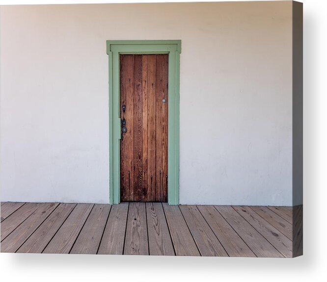 Door Acrylic Print featuring the photograph Custom House Door #1 by Derek Dean