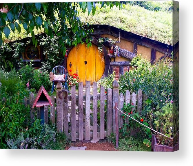 Hobbit's Front Gate Acrylic Print featuring the photograph Hobbit's Front Gate by Kathy Kelly