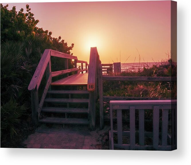 Florida Beaches Acrylic Print featuring the photograph My Atlantic Dream - The Boardwalk. #2 by Carlos Avila