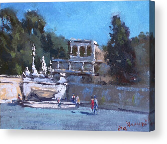Rome Acrylic Print featuring the painting Rome #1 by Ylli Haruni