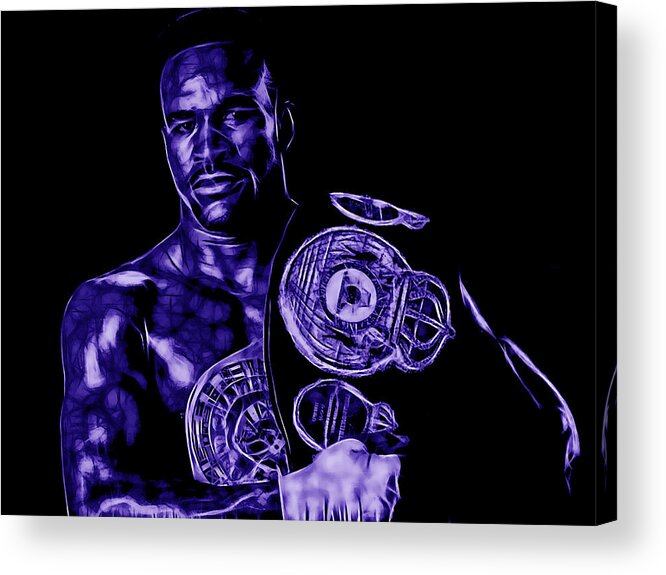 Evander Holyfield Acrylic Print featuring the mixed media Evander Holyfield Collection #11 by Marvin Blaine