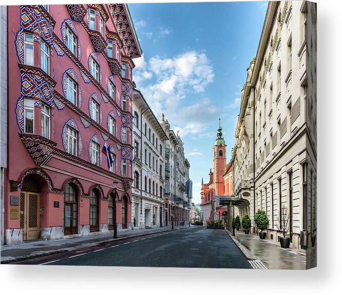 Europe Acrylic Print featuring the photograph Ljubjliana. #2 by Usha Peddamatham