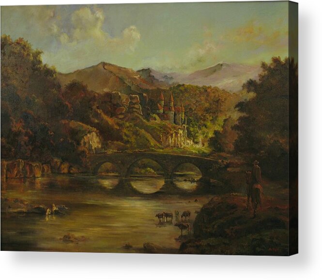 Renoir Acrylic Print featuring the painting Renoir lives here #2 by Tigran Ghulyan