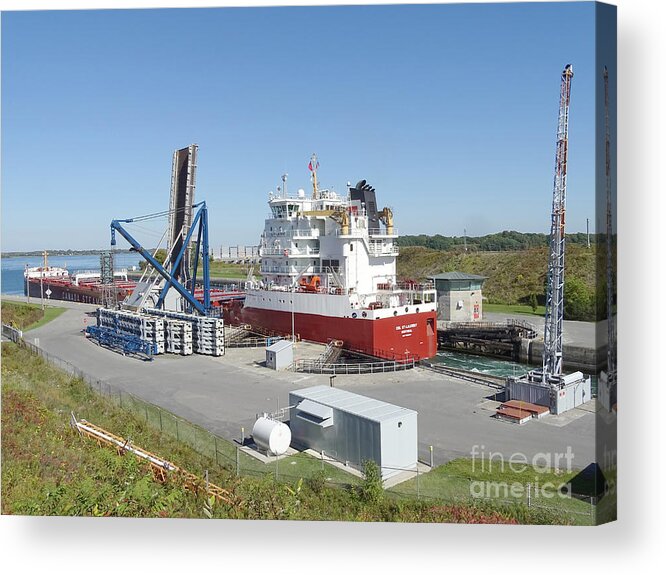 Saint Lawrence Seaway Acrylic Print featuring the photograph Saint Lawrence Seaway, Iroquois Lock #2 by Scimat