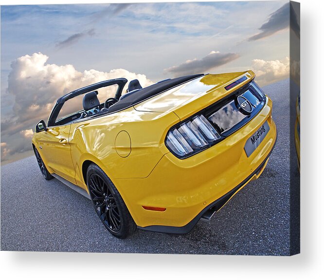 Ford Mustang Acrylic Print featuring the photograph 2016 RHD Mustang GT by Gill Billington