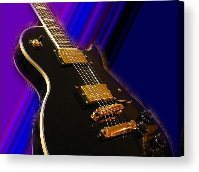 Guitar Acrylic Print featuring the digital art Guitar #3 by Super Lovely