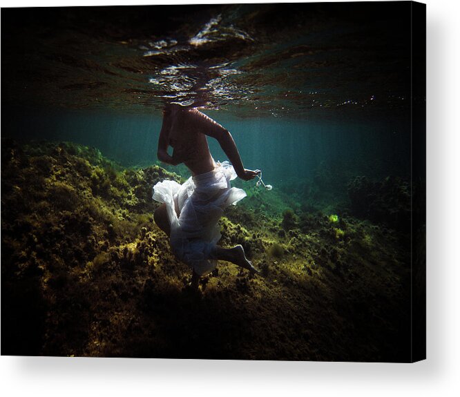 Swim Acrylic Print featuring the photograph 4 by Gemma Silvestre