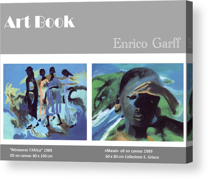 Africa Acrylic Print featuring the painting Art Book by Enrico Garff