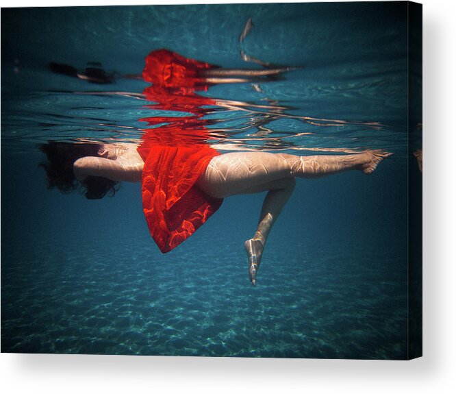 Swim Acrylic Print featuring the photograph 7 by Gemma Silvestre