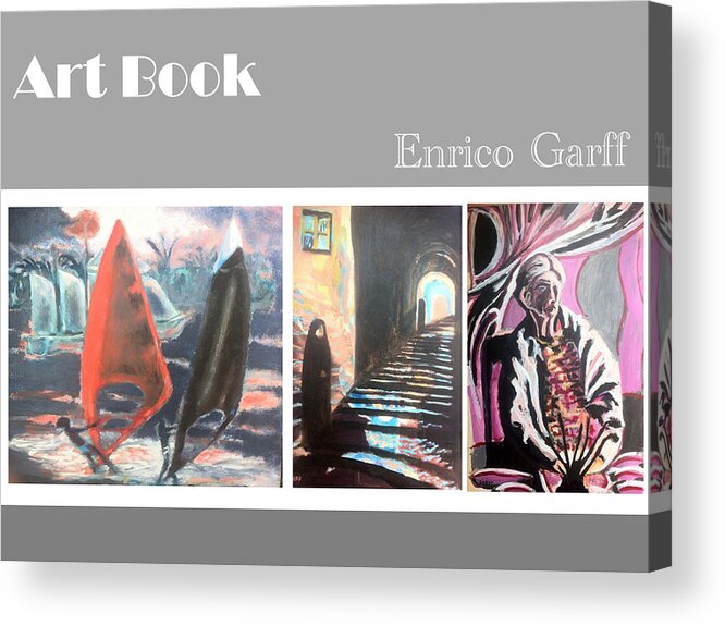 Windurfers Acrylic Print featuring the painting Art Book #5 by Enrico Garff