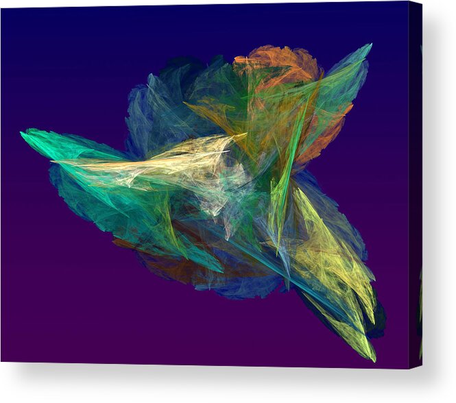 Abstract Moment Acrylic Print featuring the digital art A Fleeting Moment by Rein Nomm