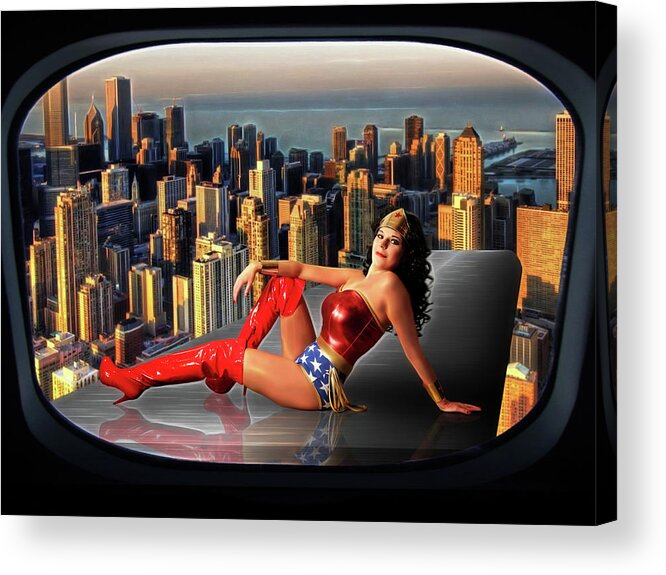 Wonder Acrylic Print featuring the photograph A Seat With A View by Jon Volden