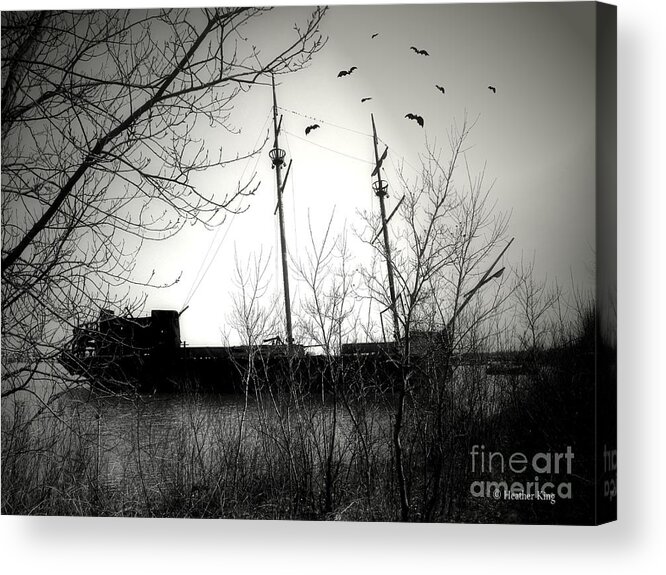 Ship Acrylic Print featuring the photograph A Ship Named Despair by Heather King