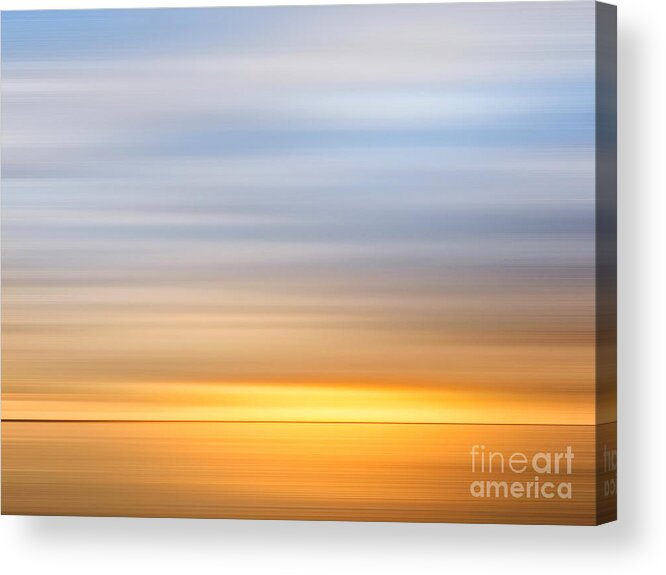 Snettisham Beach Acrylic Print featuring the photograph A Silken Sunset by John Edwards