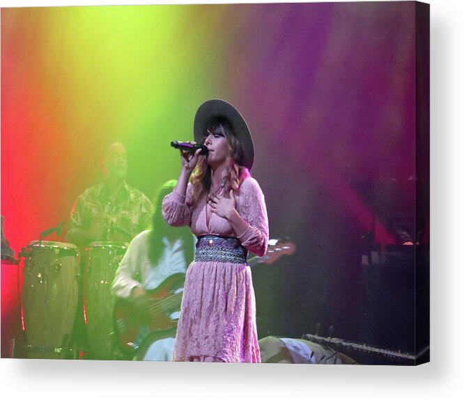 Female Singer Acrylic Print featuring the photograph A True Song Bird by Aaron Martens