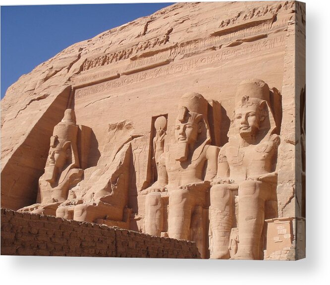 Africa Acrylic Print featuring the photograph Abu Simbel by Richard Deurer