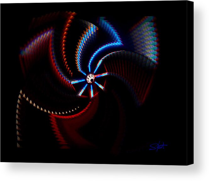 Chaos Acrylic Print featuring the photograph After Shock by Charles Stuart