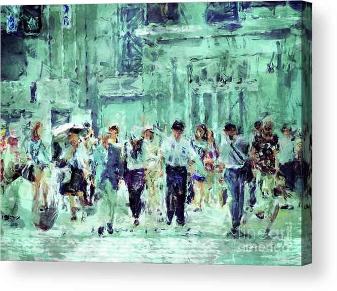Digital Art Acrylic Print featuring the digital art After Work by Phil Perkins