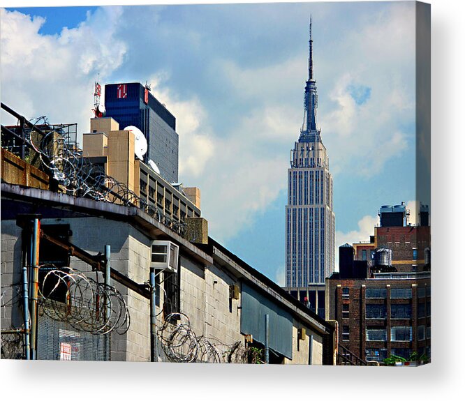 new York City Acrylic Print featuring the photograph Alternative View of Empire State Building by JoAnn Lense