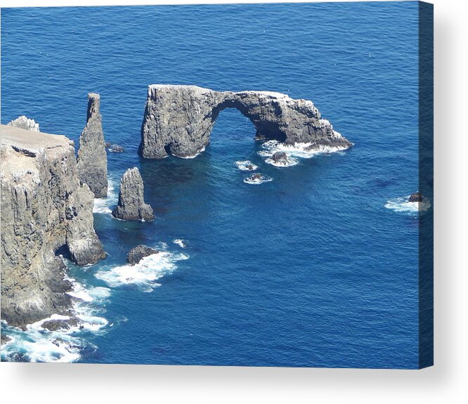  Acrylic Print featuring the photograph Anacapa Island Arch Rock by Liz Vernand