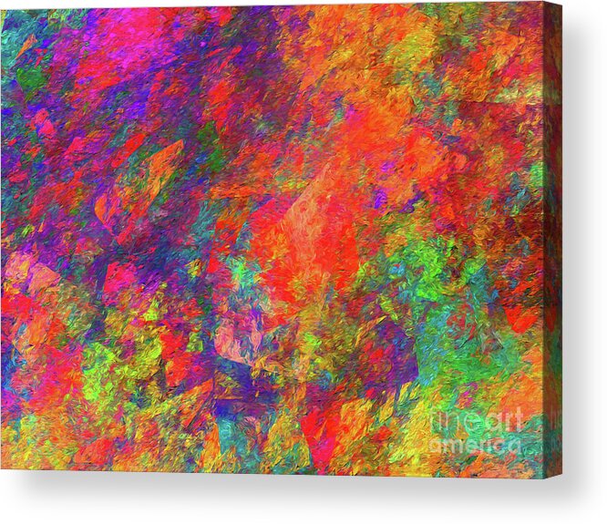 Abstract Acrylic Print featuring the digital art Andee Design Abstract 108 2017 by Andee Design