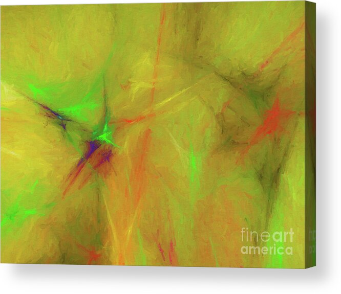 Abstract Acrylic Print featuring the digital art Andee Design Abstract 32 2017 by Andee Design