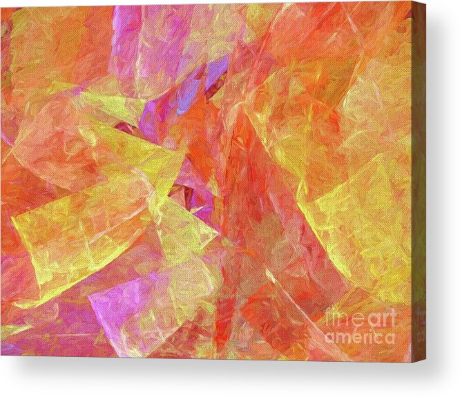 Abstract Acrylic Print featuring the digital art Andee Design Abstract 6 2017 by Andee Design