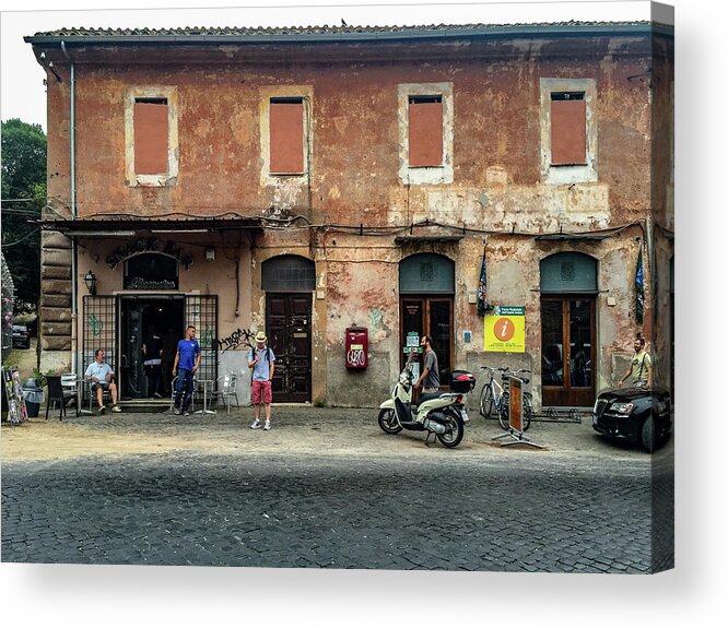 Appian Way Acrylic Print featuring the photograph Appia Antica Break by Joseph Yarbrough