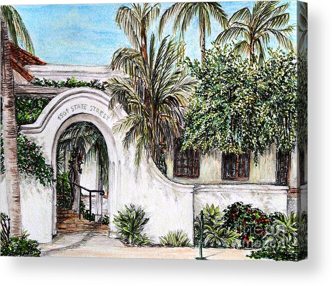 Arch Acrylic Print featuring the painting Arch by Danuta Bennett