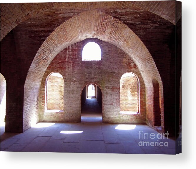 Fort Acrylic Print featuring the photograph Arches of Sunshine by D Hackett