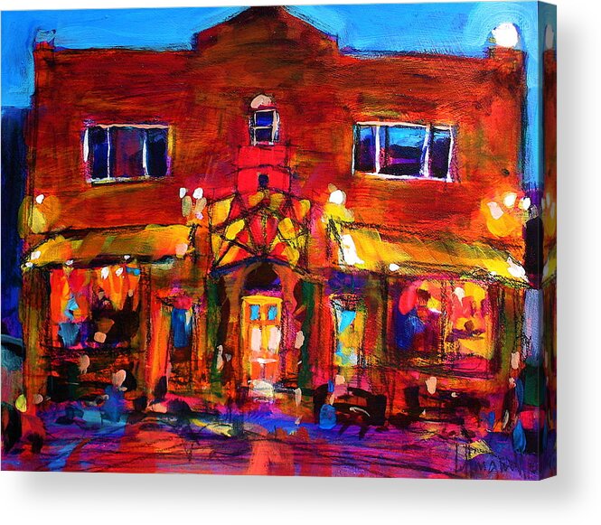 Art Bar Acrylic Print featuring the painting Art Bar by Les Leffingwell