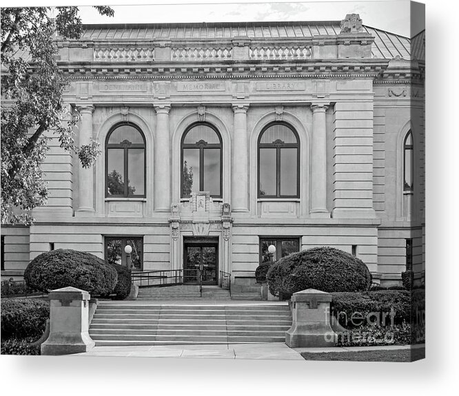 Augustana College Acrylic Print featuring the photograph Augustana College Denkmann Memorial Hall by University Icons
