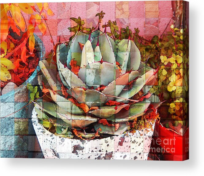Plant Acrylic Print featuring the digital art Autumn Delight by Ann Johndro-Collins