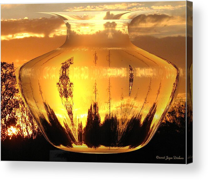 Sunset Acrylic Print featuring the photograph Autumn Spirits by Joyce Dickens