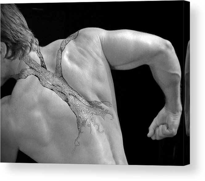 Body Photographs Acrylic Print featuring the photograph Back Bone by Brian Kirchner