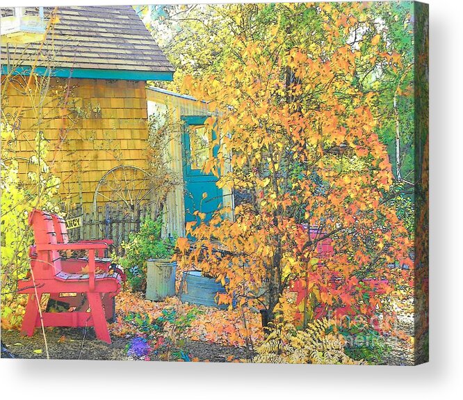Idyllwild Acrylic Print featuring the photograph Back Yard by Lisa Dunn