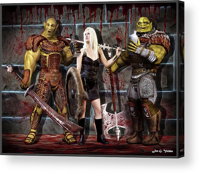 Fantasy Acrylic Print featuring the photograph Bad Company by Jon Volden