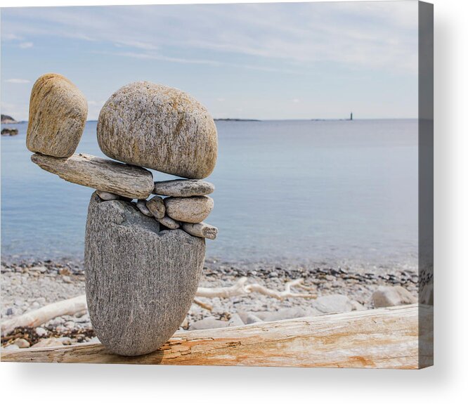 Rocks Acrylic Print featuring the photograph Balanced by Holly Ross