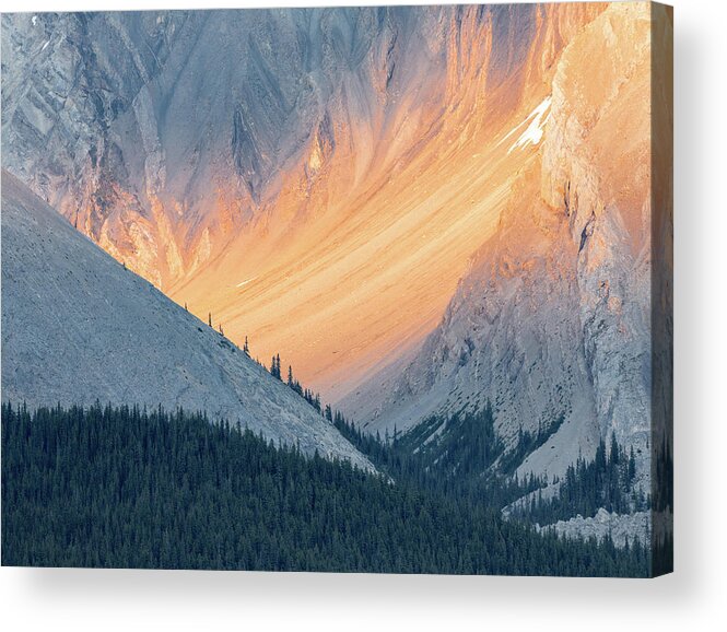 Canadian Rockies Acrylic Print featuring the photograph Bathed in Light by Carl Amoth