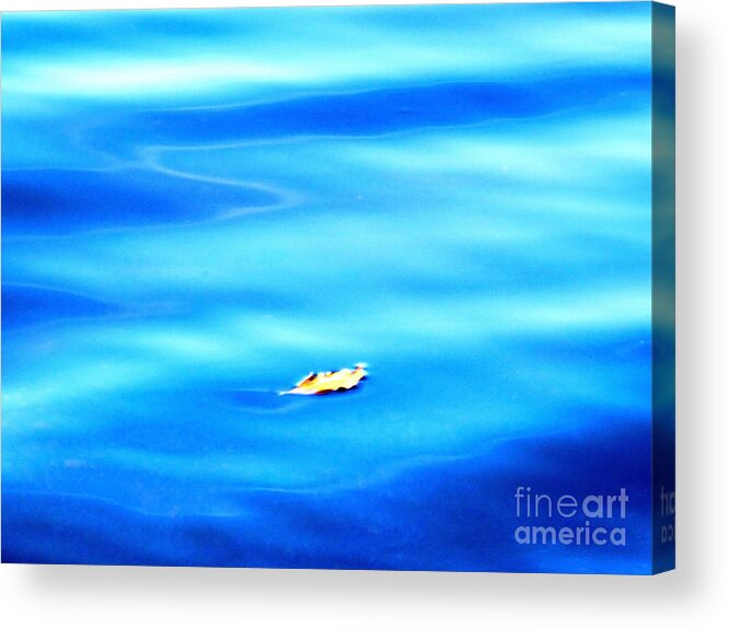 Water Acrylic Print featuring the photograph BE by Sybil Staples