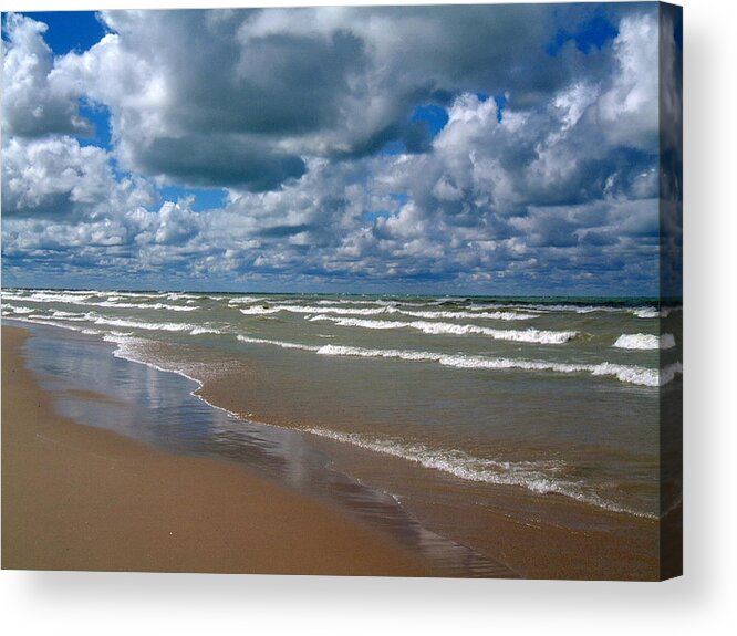 Sky Acrylic Print featuring the photograph Beach Kincardine by Douglas Pike