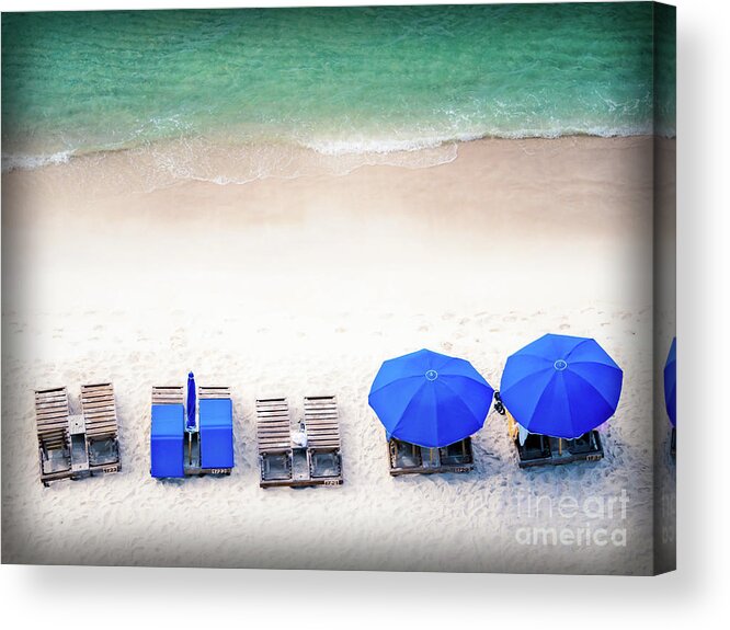 Blue Acrylic Print featuring the photograph Beach Relax by Scott and Dixie Wiley