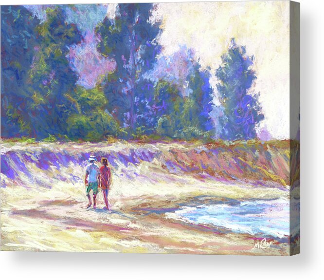 Nature Acrylic Print featuring the painting Beachcombing by Michael Camp