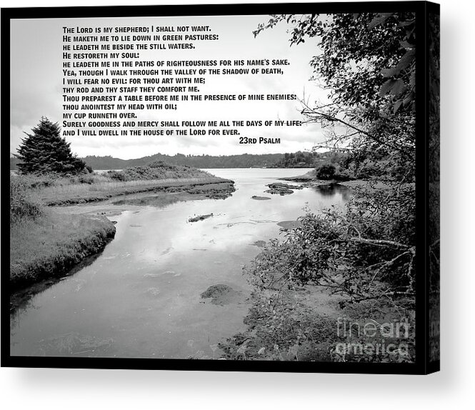 Beside Still Waters Acrylic Print featuring the photograph Beside Still Waters by Two Hivelys